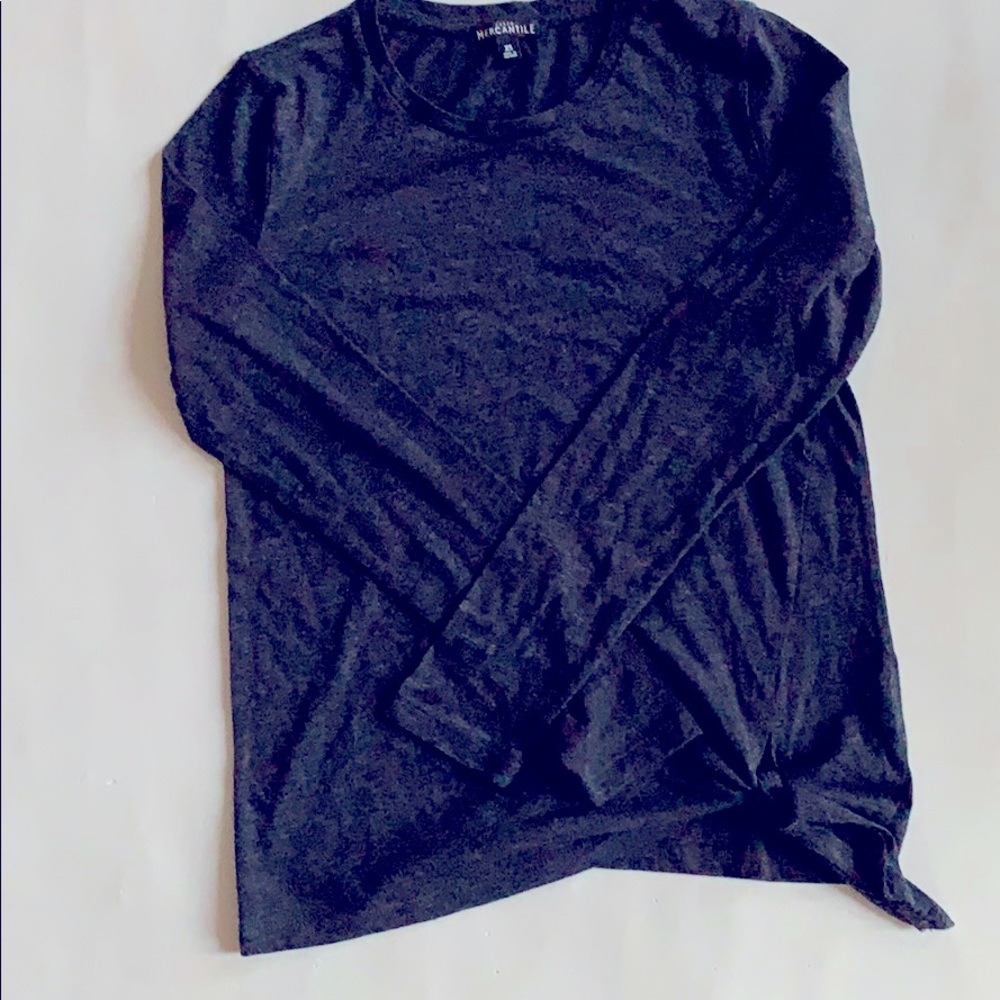 Grey j crew top